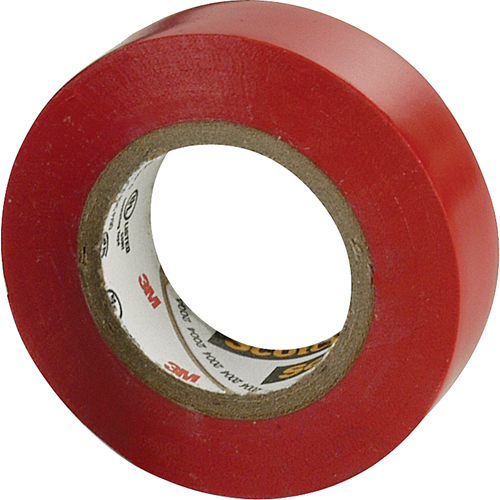 Scotch&reg; 35 Colour Coded Tape, 12.7 mm (1/2") x 6.1 m (20'), Red, 7 mils M & M Nord Ouest Inc