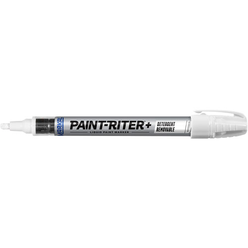 Marqueur &agrave; peinture nettoyable au d&eacute;tergent Paint-Riter+, Liquide, Blanc M & M Nord Ouest Inc