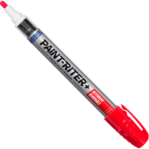 Marqueur &agrave; peinture nettoyable au d&eacute;tergent Paint-Riter+, Liquide, Rouge M & M Nord Ouest Inc
