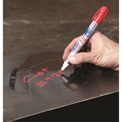 Marqueur pour surfaces huileuses Paint-Riter +, Liquide, Rouge M & M Nord Ouest Inc