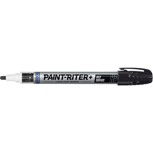 Paint-Riter&reg; + Oily Surface Marker, Liquid, Black M & M Nord Ouest Inc