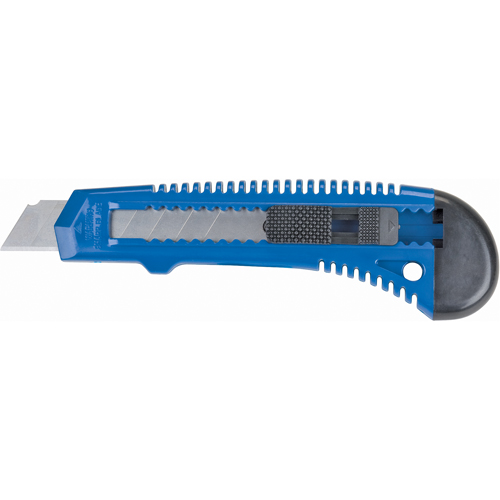 Couteau d'usage g&eacute;n&eacute;ral ATK700, 18 mm, Acier au carbone, Prise en Plastique M & M Nord Ouest Inc