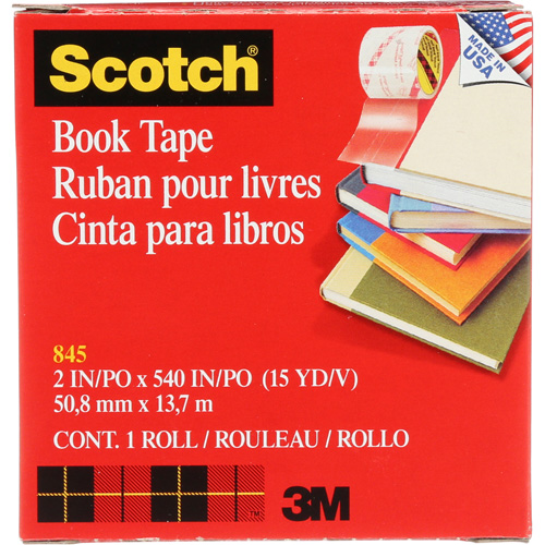 Ruban pour la r&eacute;paration de livres Scotch M & M Nord Ouest Inc