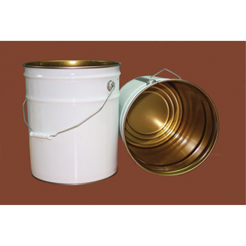 Pail with Lid, Metal, 20 L M & M Nord Ouest Inc