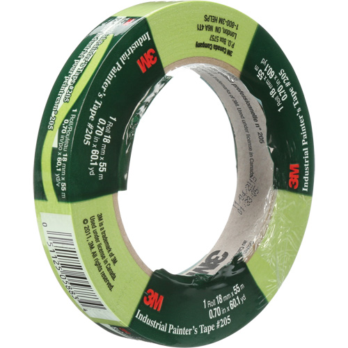 Industrial Painter's Tape 205, 18 mm (3/4") x 55 m (180'), Green M & M Nord Ouest Inc