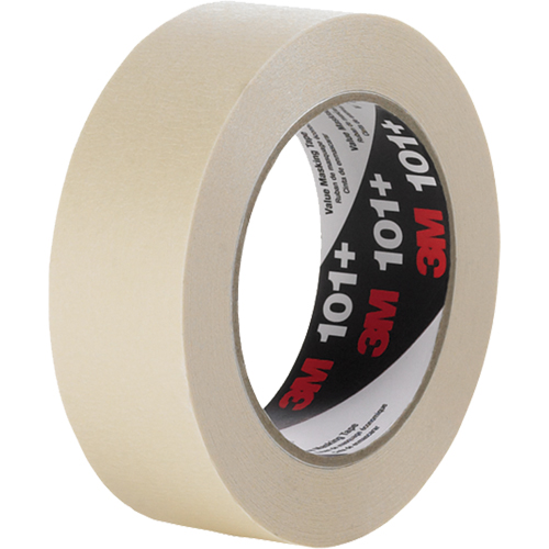 101+ Value Masking Tape, 12 mm (1/2") x 55 m (180'), Tan M & M Nord Ouest Inc