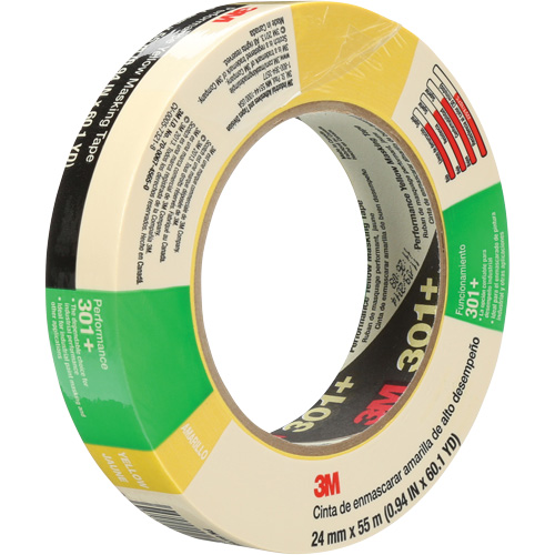 301+ Performance Masking Tape, 24 mm (1") x 54.8 m (180'), Yellow M & M Nord Ouest Inc