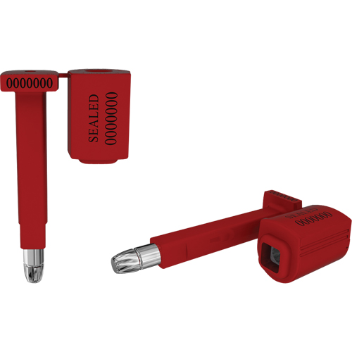 High Security Locktainer Security Seals, 3-1/4", Metal, Bolt Seal M & M Nord Ouest Inc