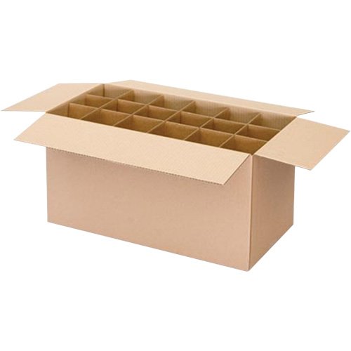 Aerosol Can Shipper Box, 12-1/4" L x 9-3/16" W x 10-5/16" H, Flute C M & M Nord Ouest Inc