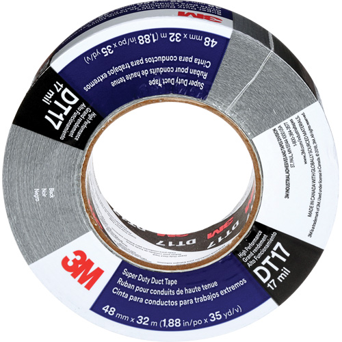 Ruban adh&eacute;sif super robuste DT17, 17 mils, Noir, 48 mm (2") x 32 m (105') M & M Nord Ouest Inc