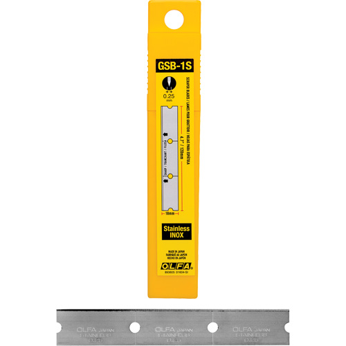 Glass Scraper Replacement Blades, Single Style M & M Nord Ouest Inc