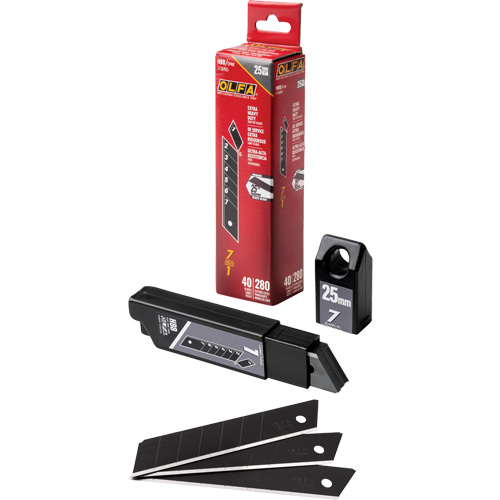 Ultra-Sharp Black Replacement Blades, Snap-Off Style M & M Nord Ouest Inc