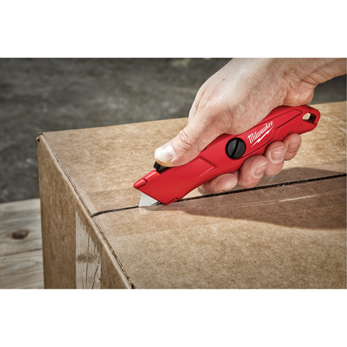 Self-Retracting Knife, 3/4", Steel, Metal Handle M & M Nord Ouest Inc