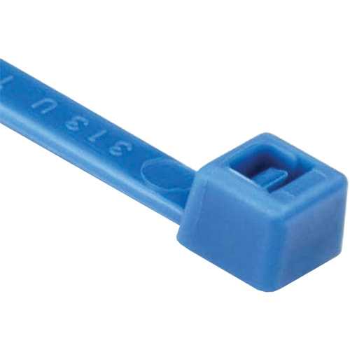 T Series Cable Ties, 8" Long, 50 lbs. Tensile Strength, Blue M & M Nord Ouest Inc