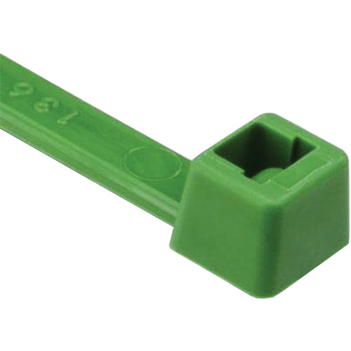 T Series Cable Ties, 8" Long, 50 lbs. Tensile Strength, Green M & M Nord Ouest Inc