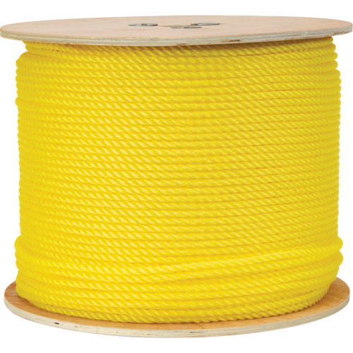 1/4" Braided Yellow Rope, Polypropylene, 1300' M & M Nord Ouest Inc