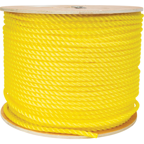 Corde jaune tress&eacute;e 3/8", Polypropyl&egrave;ne, 630' M & M Nord Ouest Inc