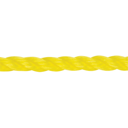 Corde jaune tress&eacute;e 3/8", Polypropyl&egrave;ne, 630' M & M Nord Ouest Inc