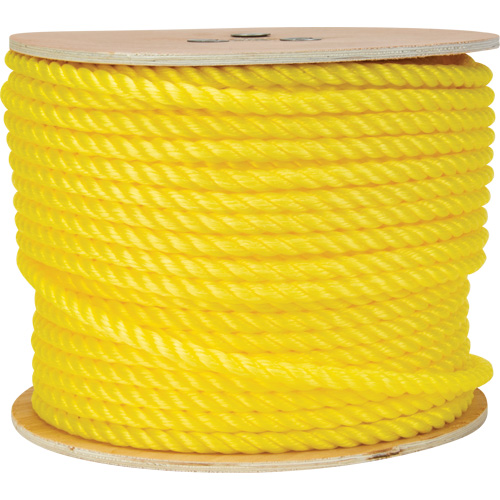 Corde jaune tress&eacute;e 1/2", Polypropyl&egrave;ne, 335' M & M Nord Ouest Inc