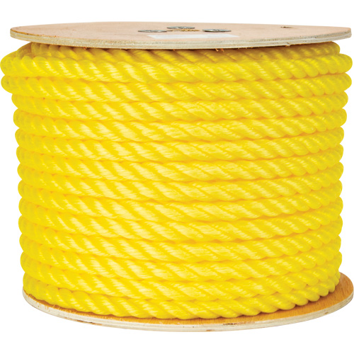 Corde jaune tress&eacute;e 5/8", Polypropyl&egrave;ne, 200' M & M Nord Ouest Inc