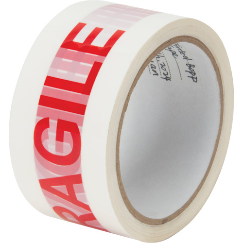 "Fragile" Box Sealing Tape, Hot Melt Adhesive, 2 mils, 48 mm (2") x 100 m (328') M & M Nord Ouest Inc