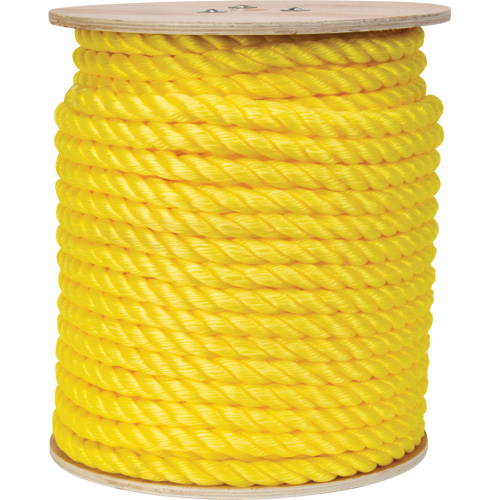 Corde jaune tress&eacute;e, Polypropyl&egrave;ne, 300' M & M Nord Ouest Inc