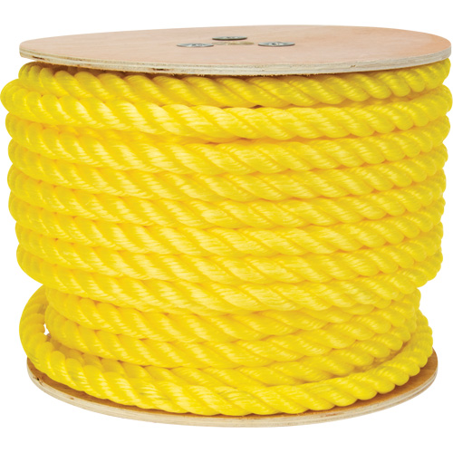 Corde jaune tress&eacute;e, Polypropyl&egrave;ne, 144' M & M Nord Ouest Inc