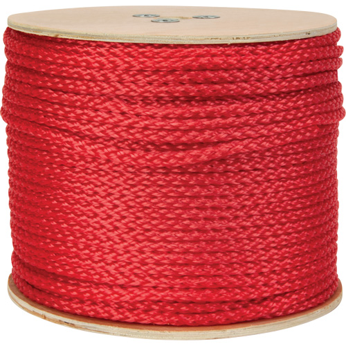 Corde rouge tress&eacute;e, Polypropyl&egrave;ne, 500' M & M Nord Ouest Inc