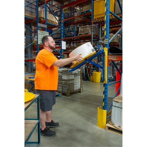 Strapping Dispenser, Polyester/Steel/Polypropylene Straps, 16"/8" Core Dia., 3"/8"/6" Roll Width M & M Nord Ouest Inc