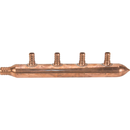 Four Branch Manifold, 3/4" Dia., Copper M & M Nord Ouest Inc