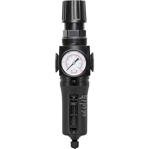 Manual Drain Filter/Regulator with Metal Bowl Modulair 300, 1/4" NPT, 250 PSI, 5.1 fl. oz. Capacity M & M Nord Ouest Inc