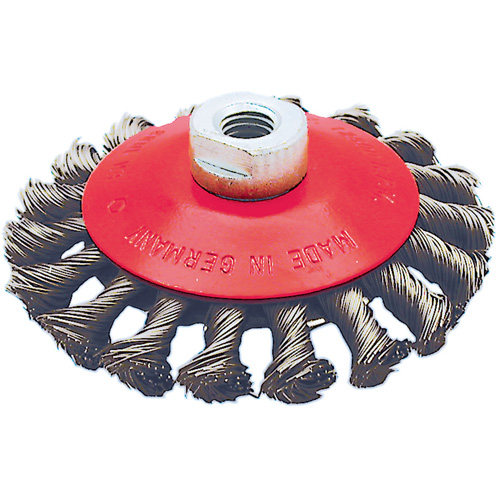 BK4520T Knot Twisted Conical Wheel, 4-1/2" Dia., 0.02" Fill, 5/8"-11 Arbor M & M Nord Ouest Inc