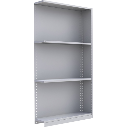 &eacute;l&eacute;ment de rayonnage Interlok, Acier, Sans boulons, Capacit&eacute; 550 lb, 48" la x 88" h x 12" p M & M Nord Ouest Inc