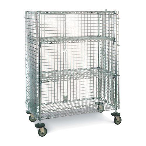 Wire Shelf Cart, Chrome Plated, 21-1/2" x 68-1/2" x 40", 500 lbs. Capacity M & M Nord Ouest Inc