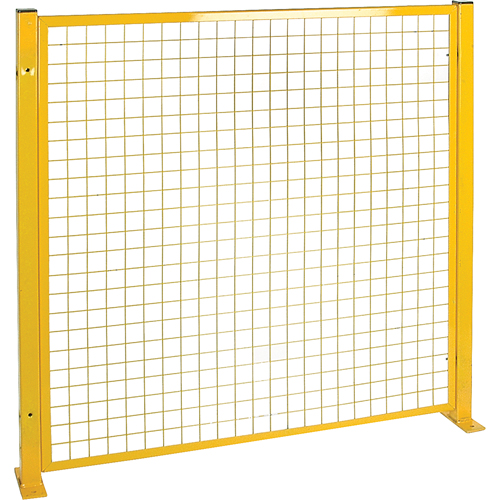 Protecteur de p&eacute;rim&egrave;tre de style treillis, 4' h x 4' la, Jaune M & M Nord Ouest Inc