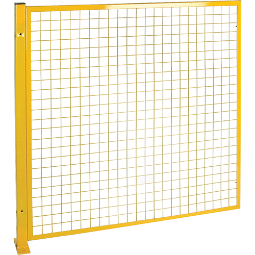 Protecteur de p&eacute;rim&egrave;tre de style treillis, 4' h x 4' la, Jaune M & M Nord Ouest Inc