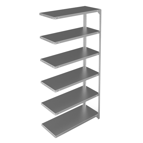 &eacute;l&eacute;ment de rayonnage, Acier galvanis&eacute;, Montant &agrave; fente, Capacit&eacute; 400 lb, 36" la x 72" h x 15" p M & M Nord Ouest Inc