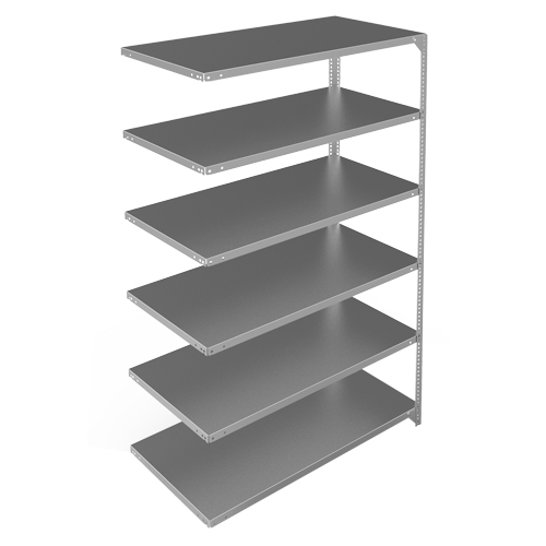 &eacute;l&eacute;ment de rayonnage, Acier galvanis&eacute;, Montant &agrave; fente, Capacit&eacute; 275 lb, 48" la x 72" h x 24" p M & M Nord Ouest Inc