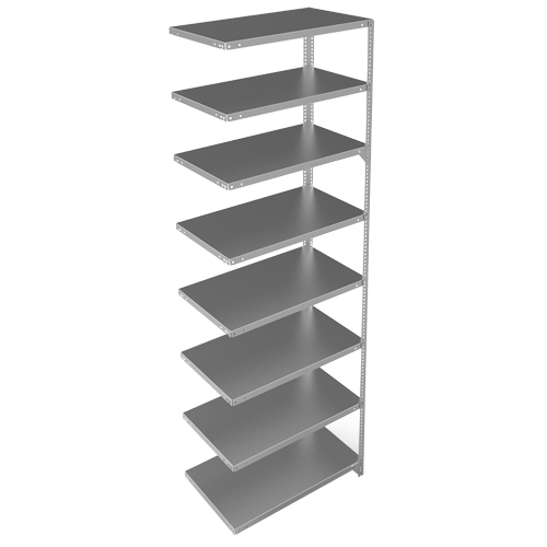 &eacute;l&eacute;ment de rayonnage, Acier galvanis&eacute;, Montant &agrave; fente, Capacit&eacute; 400 lb, 36" la x 96" h x 18" p M & M Nord Ouest Inc
