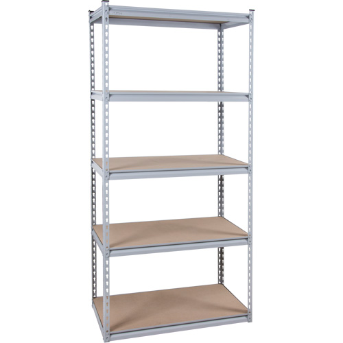 Heavy-Duty Shelving, Steel, Boltless, 1200 lbs. Capacity, 36" W x 72" H x 18" D M & M Nord Ouest Inc