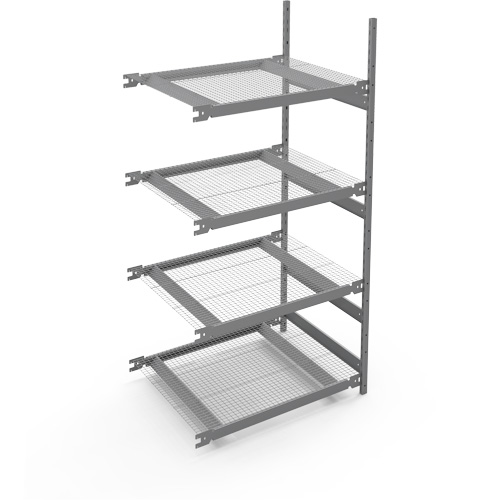 &eacute;tag&egrave;re de grande largeur, Acier, Sans boulons, Capacit&eacute; 1340 lb, 42" la x 84" h x 32" p M & M Nord Ouest Inc