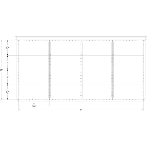 Cabinet d'entreposage &agrave; tiroirs int&eacute;gr&eacute; Interlok M & M Nord Ouest Inc