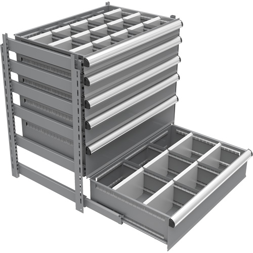 Cabinet d'entreposage &agrave; tiroirs int&eacute;gr&eacute; Interlok M & M Nord Ouest Inc