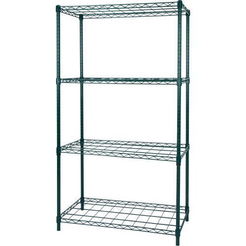 Dry Rack Shelving, 4 Tiers, 36" W x 63" H x 18" D M & M Nord Ouest Inc