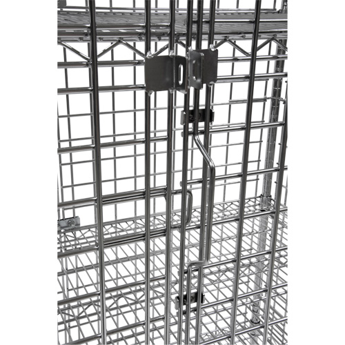 Chariot de s&eacute;curit&eacute;, Chrom&eacute;, 48" x 69" x 24", Capacit&eacute; 500 lb M & M Nord Ouest Inc