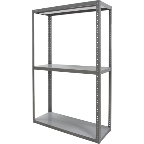 Heavy-Duty Shelving, Steel, Bolted, 3000 lbs. Capacity, 36" W x 72" H x 18" D M & M Nord Ouest Inc