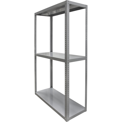 Heavy-Duty Shelving, Steel, Bolted, 3000 lbs. Capacity, 36" W x 72" H x 18" D M & M Nord Ouest Inc