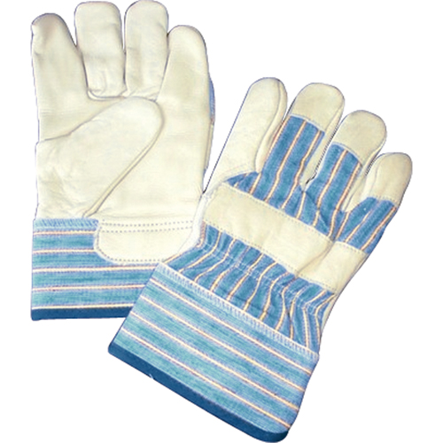 Gants doubl&eacute;s, Taille unique, Paume en Cuir fleur de vache, Doublure en Molleton de coton M & M Nord Ouest Inc