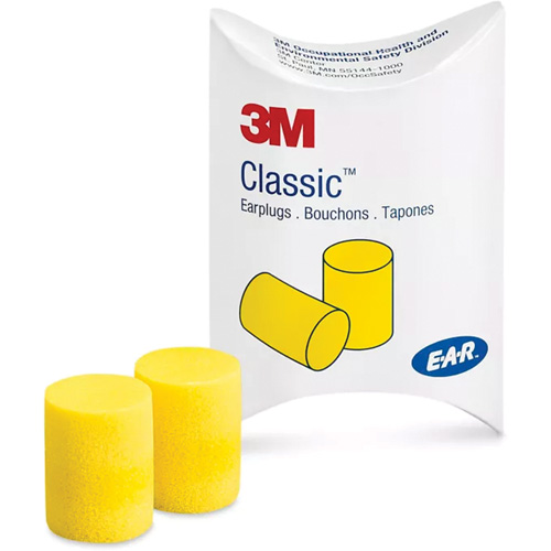 E-A-R Classic Earplugs, Pair - Pillow Pack M & M Nord Ouest Inc
