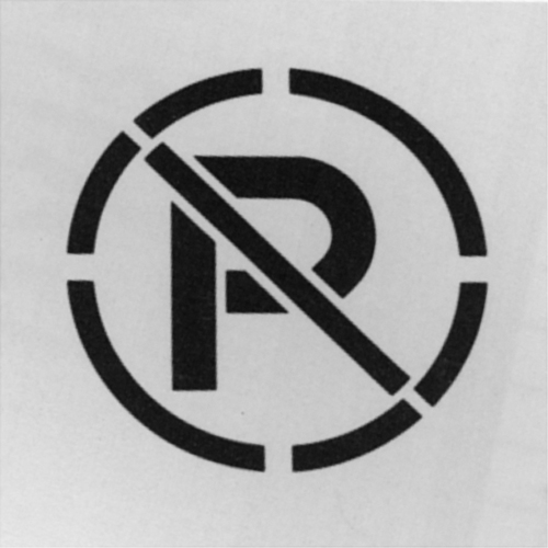 Pochoirs de symboles de s&eacute;curit&eacute;, Anglais, 15,5" x 15,5" M & M Nord Ouest Inc